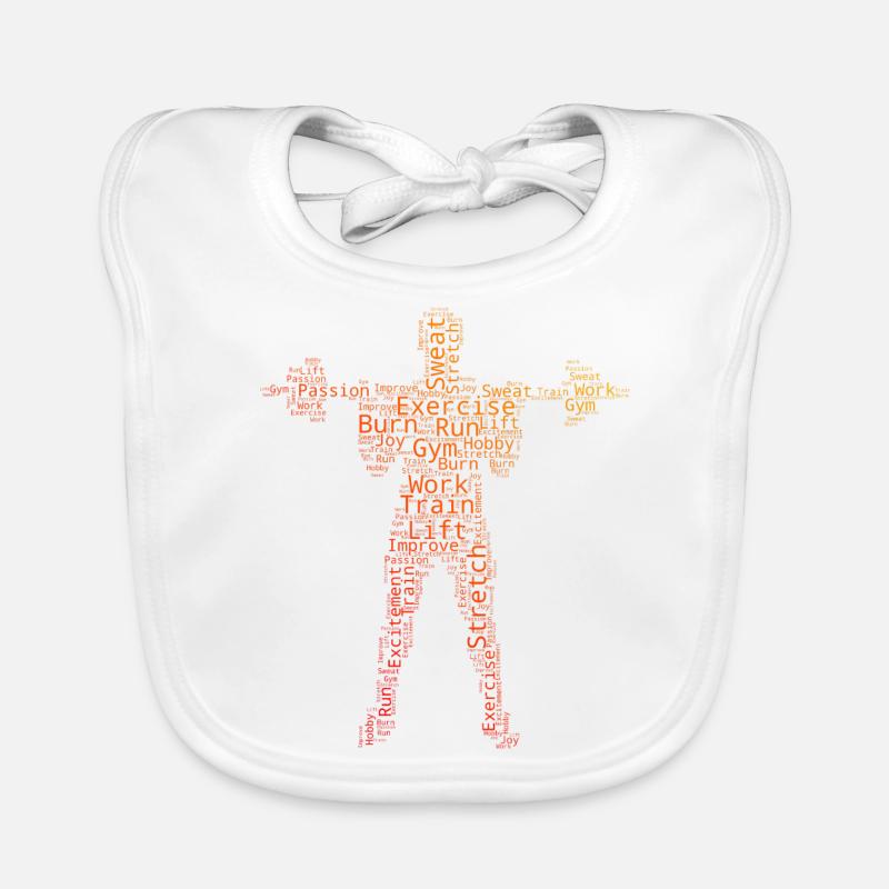 Cardio, Endurance Training, Strength Training, Weightlifting Organic Baby Bibs
