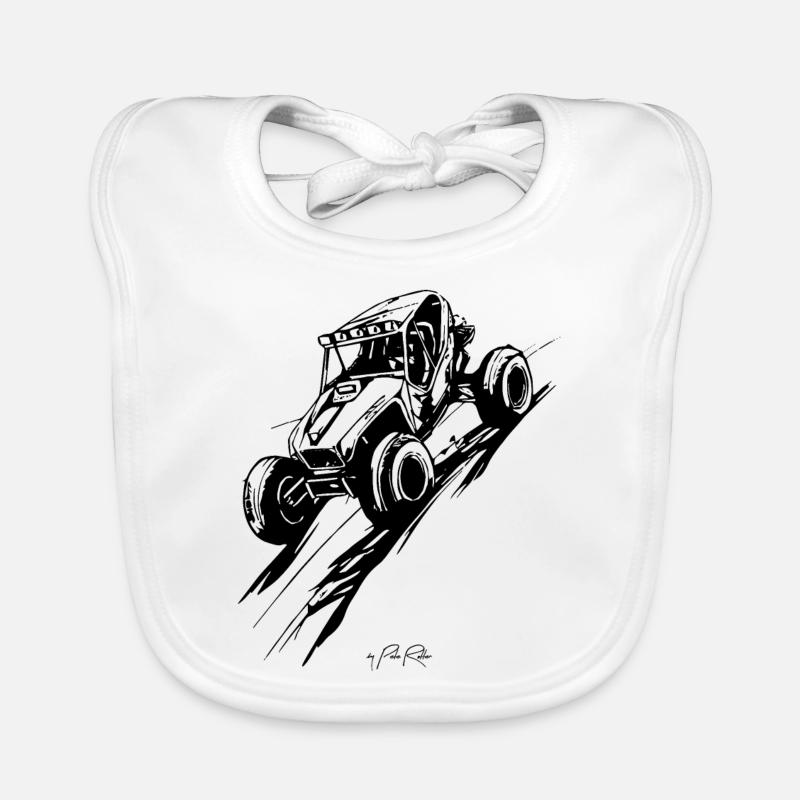 Sand Buggy Rally Organic Baby Bibs