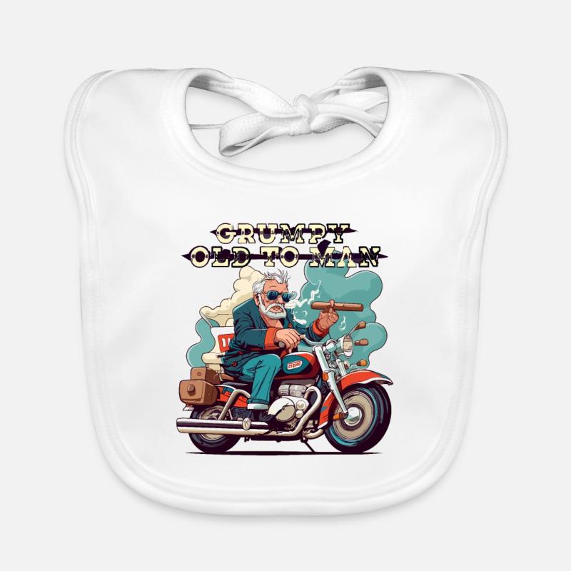 GRUMPY OLD MAN Organic Baby Bibs