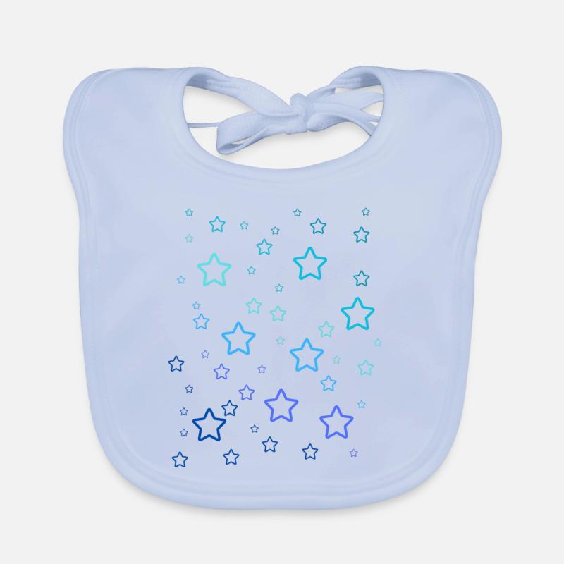 Regenbogen-Sterne Baby Bio-Lätzchen
