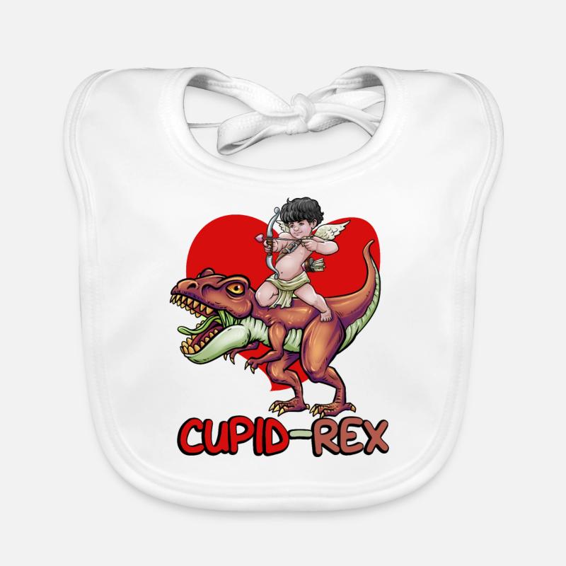 Cupid Armor T Rex Heart Valentinstag Cupid Rex Baby Bio-Lätzchen