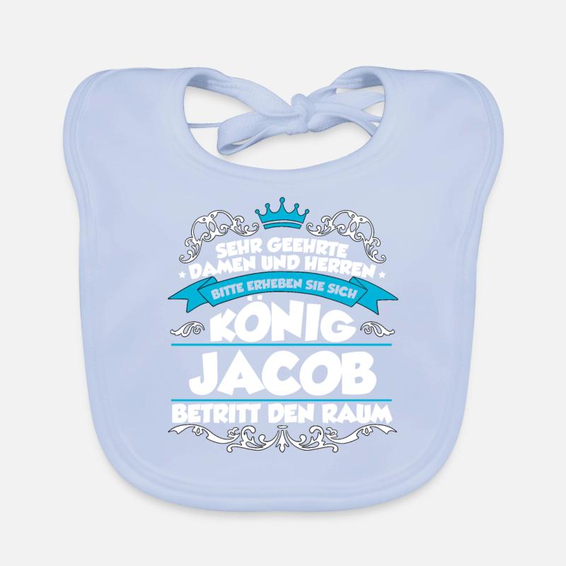 Jacob Name Design Baby Bio-Lätzchen