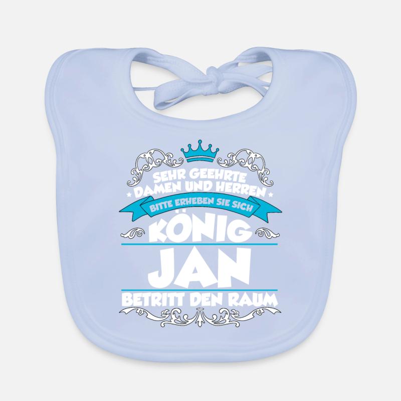 Jan Name Design Baby Bio-Lätzchen