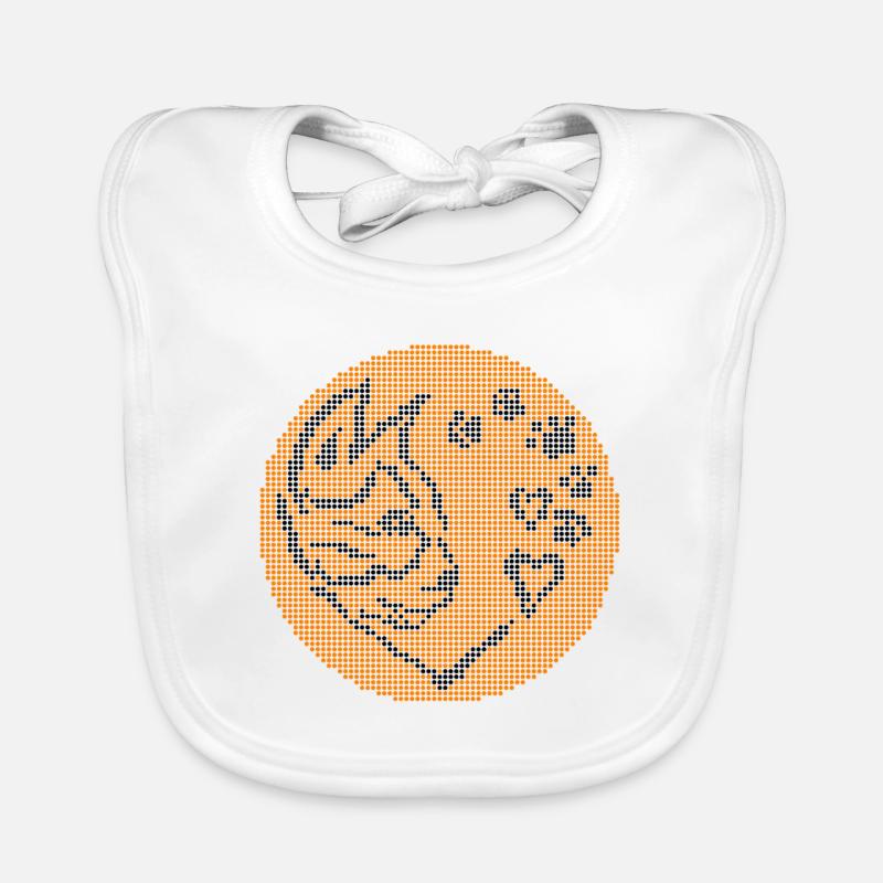 Cat Small Heart Graphic Organic Baby Bibs