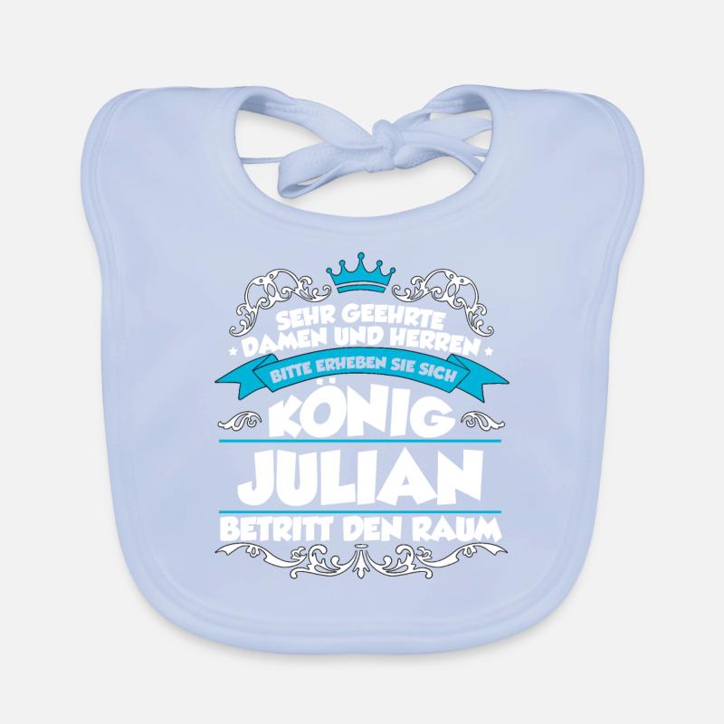 Julian Name Design Baby Bio-Lätzchen