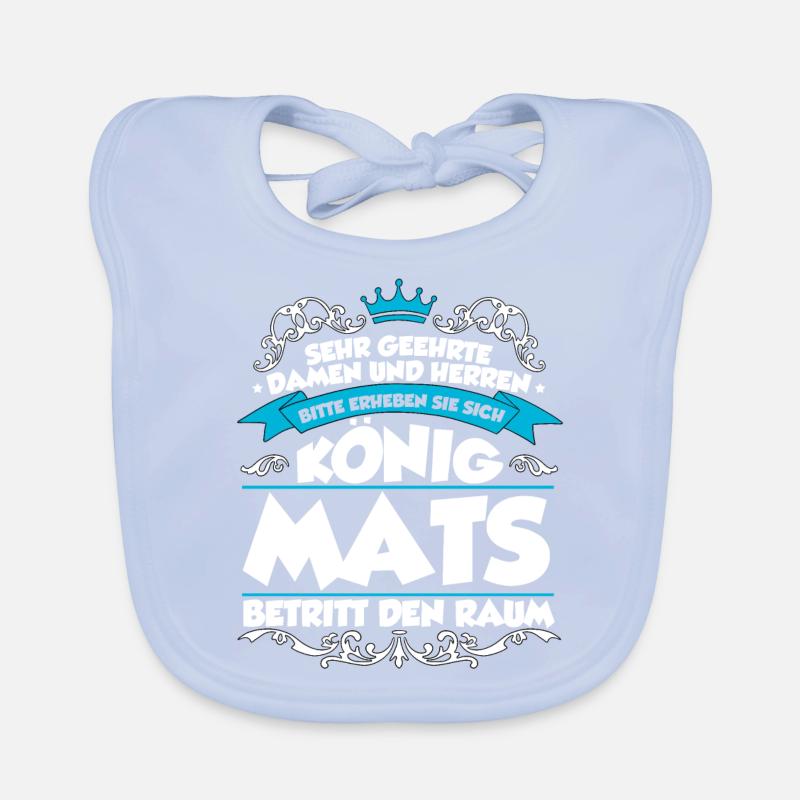 Mats Name Design Baby Bio-Lätzchen