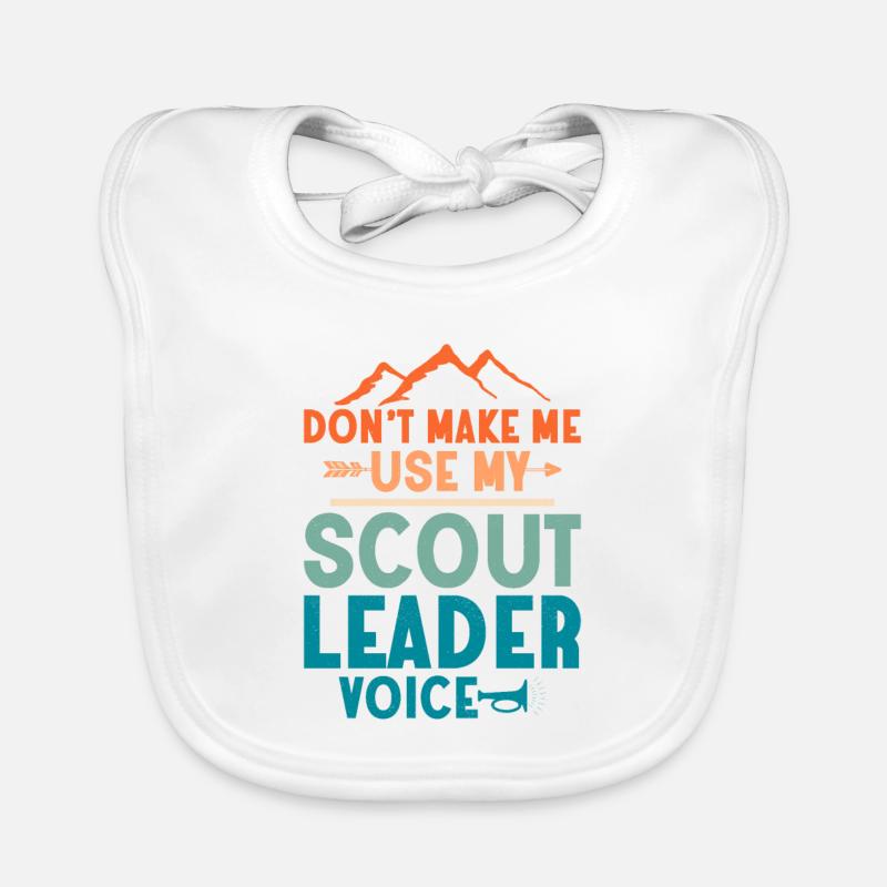 Hear My Scout Leader Voice: Commanding Tee Baby Bio-Lätzchen