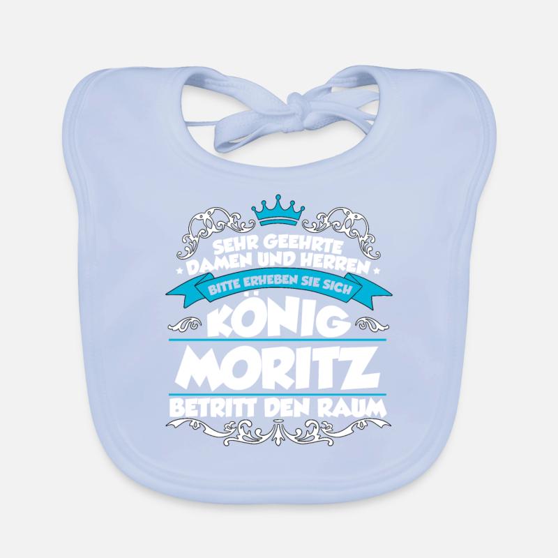 Moritz Name Design Baby Bio-Lätzchen