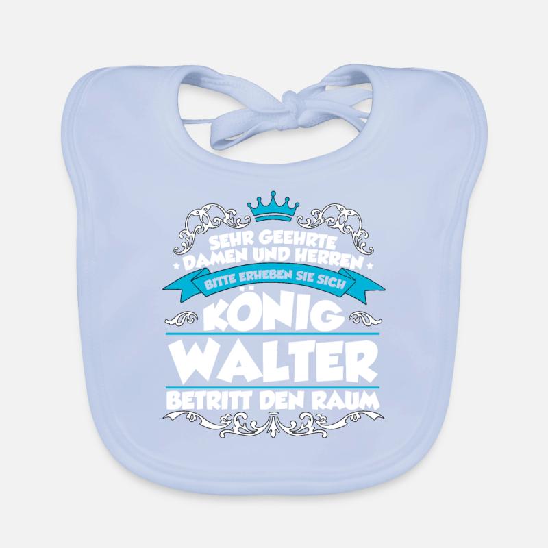 Walter Name Design Baby Bio-Lätzchen