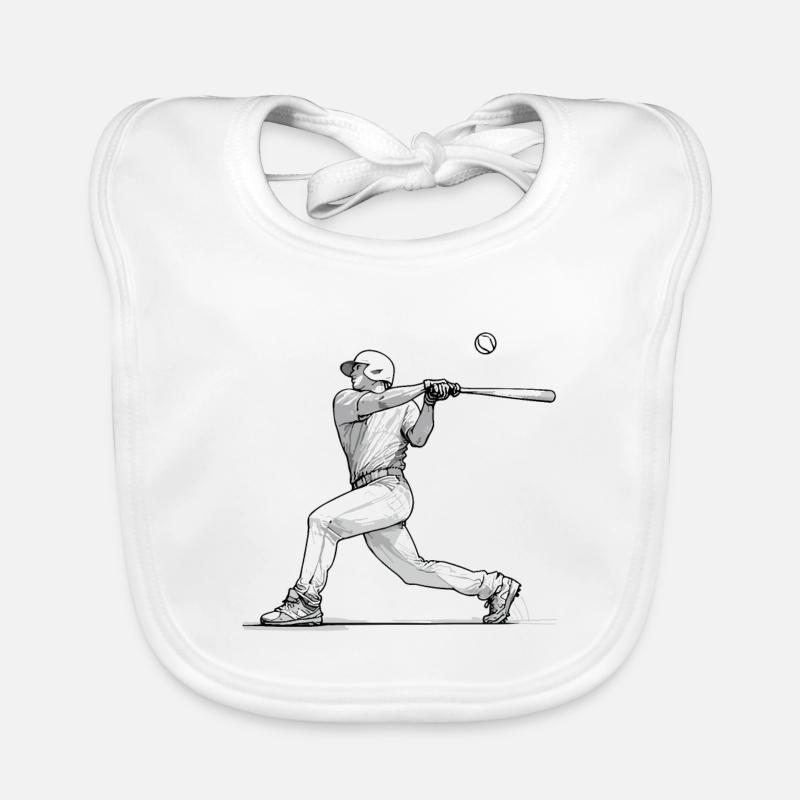 BASEBALL Bavaglino ecologico per neonato