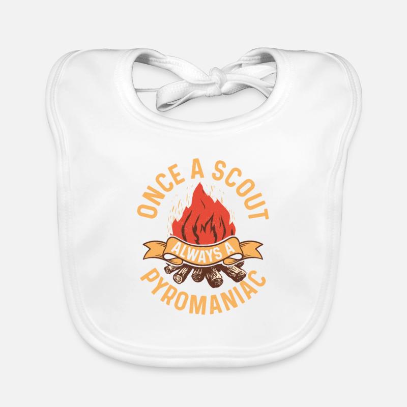 Scout's Flame: Forever a Pyromaniac Tee Baby Bio-Lätzchen