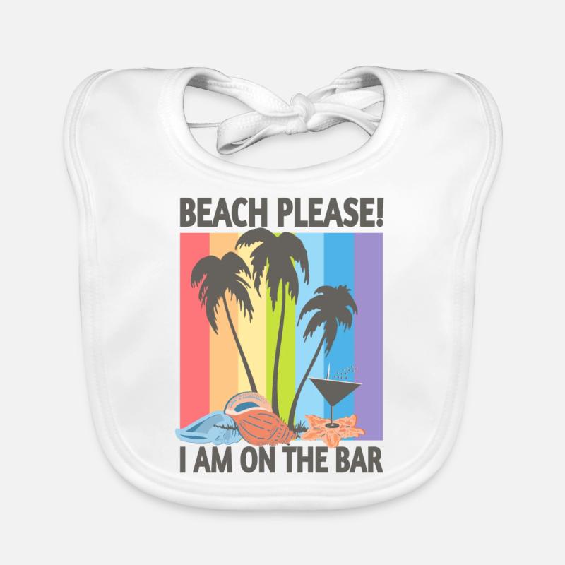 Beach please Organic Baby Bibs