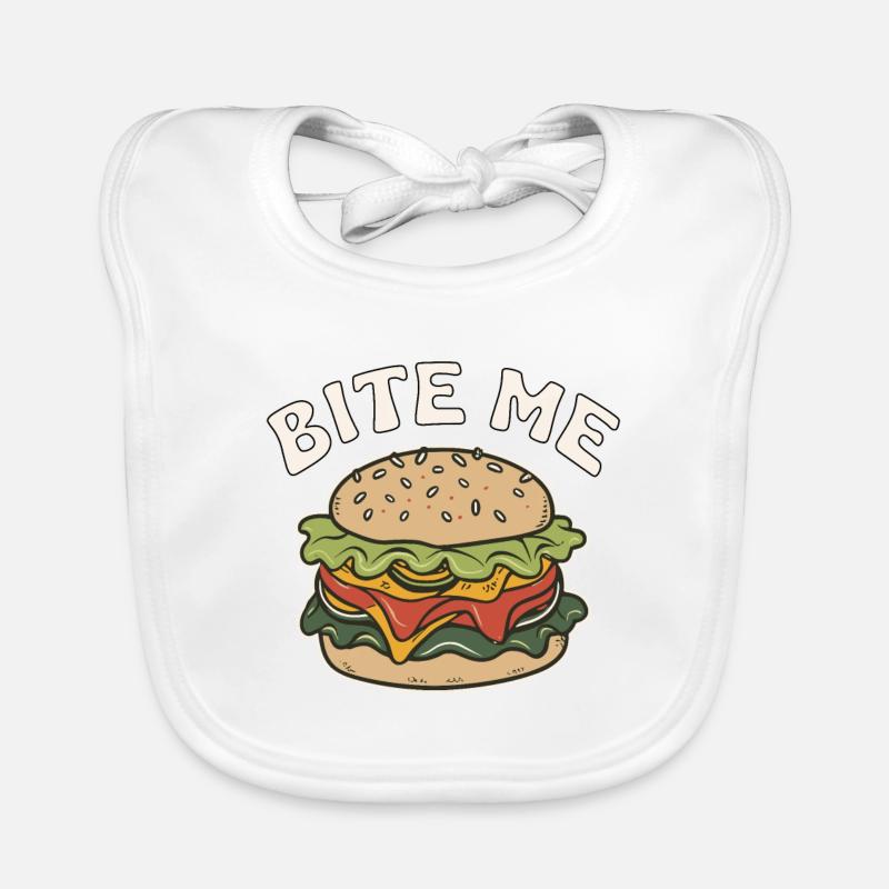 BURGER BITE ME Baby Bio-Lätzchen