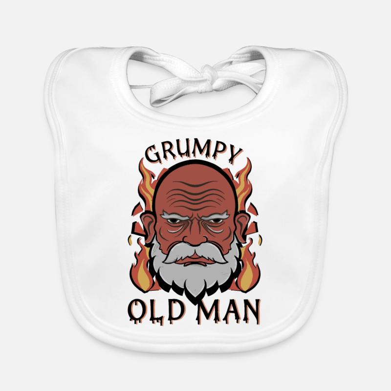 GRUMPY OLD MAN Organic Baby Bibs