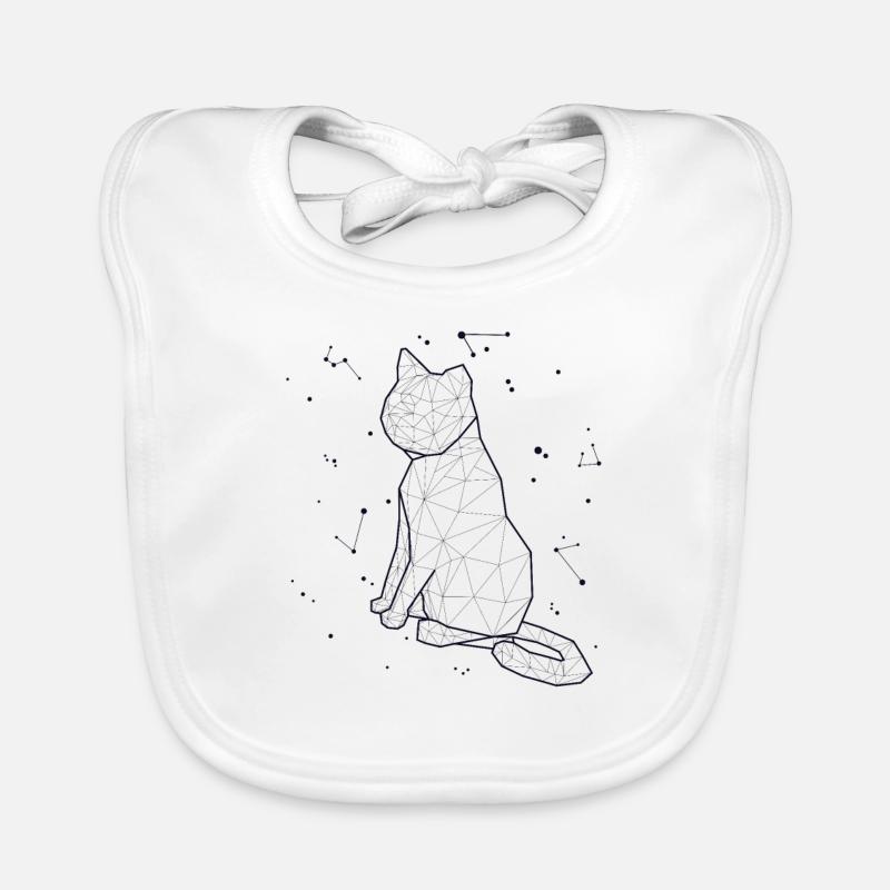 Constellation Cat Constellation Chaton Chat domestique Bavoir bio Bébé
