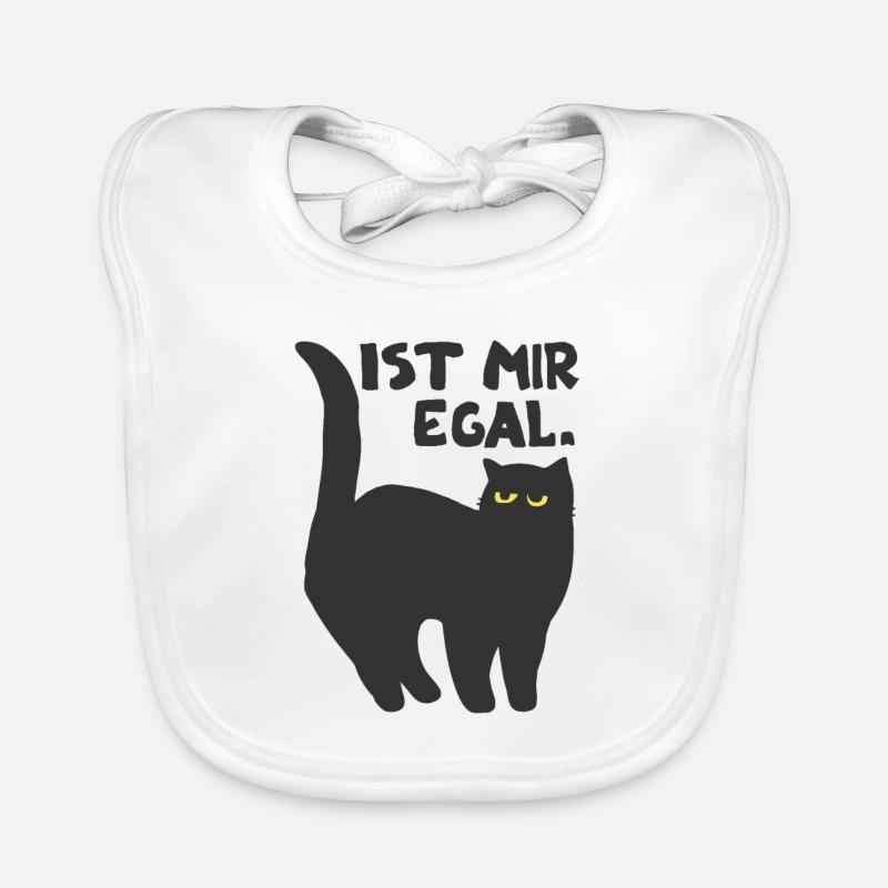 faule Katze Kätzchen Spruch Geschenkidee Katzen Baby Bio-Lätzchen