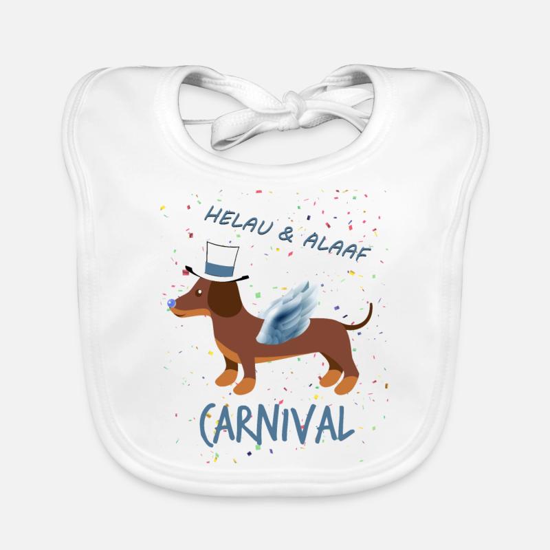 Teckel, Carnaval, Carnaval, Helau, Alaaf Bavoir bio Bébé