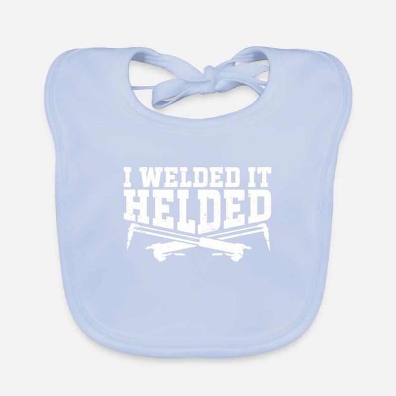 Welding Saying Metalworker Welder Dad Organic Baby Bibs