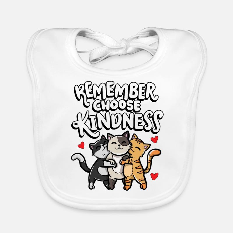 Remember choose kindness child Organic Baby Bibs