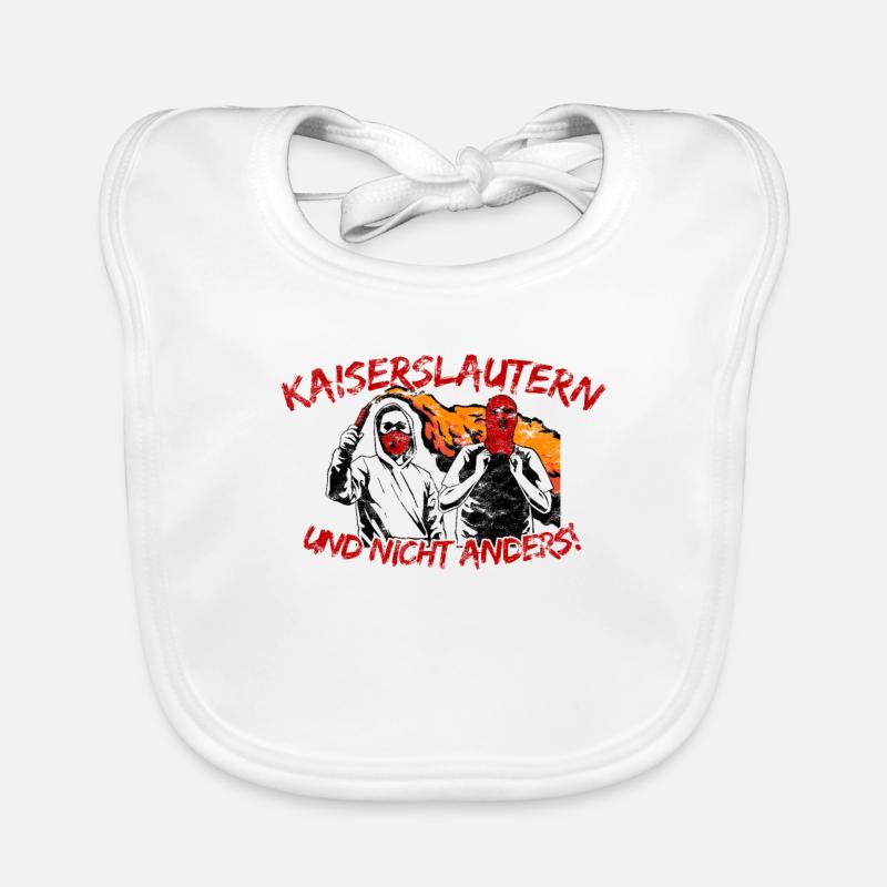Kaiserslautern und nicht anders UPDATE - Baby Bio-Lätzchen - Weiß