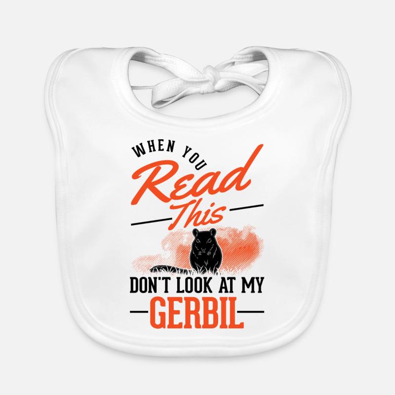 Gerbille cadeau Gerbille de Mongolie Gerbille Bavoir bio Bébé