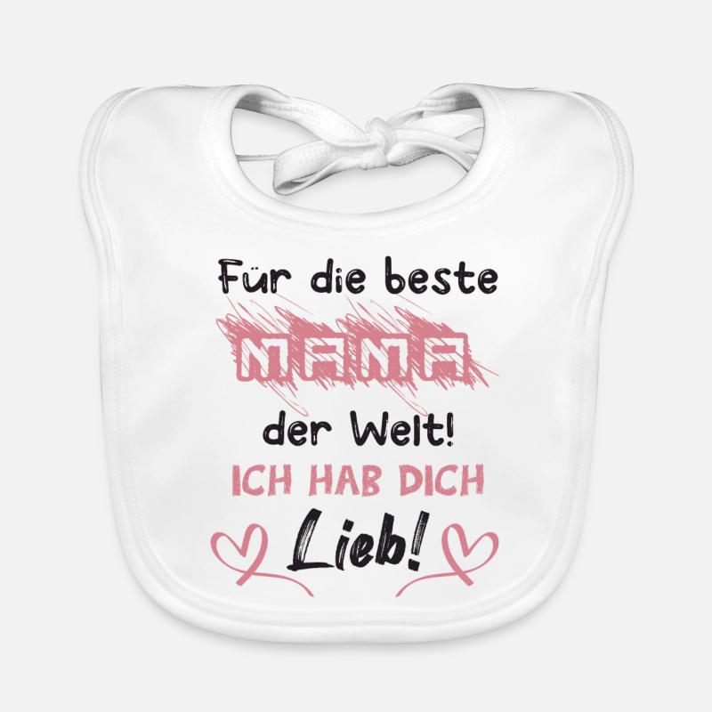Beste Mama der Welt Baby Bio-Lätzchen