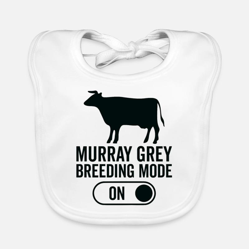 Cow Breeding Mode On - Murray Gray Organic Baby Bibs