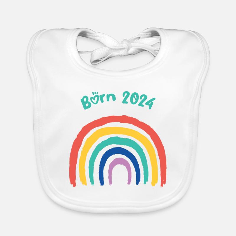 Rainbow Born 2024 Baby Bio-Lätzchen
