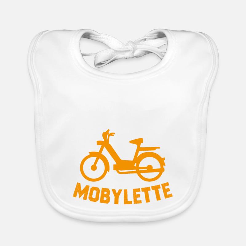 Ich kann nicht, ich habe ein Moped-Geschenk Baby Bio-Lätzchen