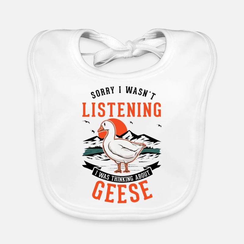 Gänse Geschenk Gänsezüchter Gans Baby Bio-Lätzchen