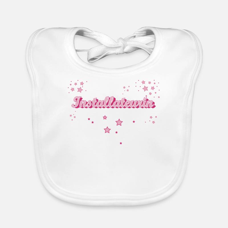 Klempner Abschluss-Geschenk Installateurin Baby Bio-Lätzchen