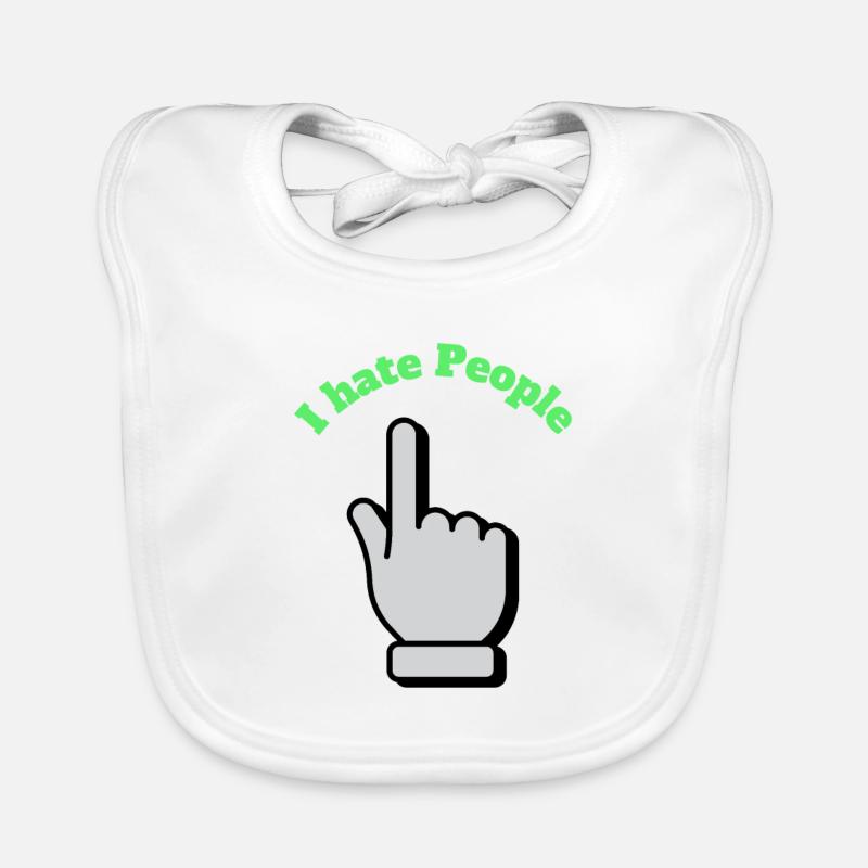 I hate people Baby Bio-Lätzchen