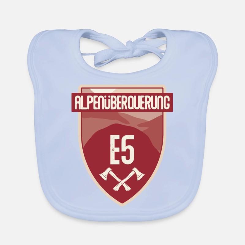 E5 Crossing the Alps - Oberstdorf to Merano Organic Baby Bibs