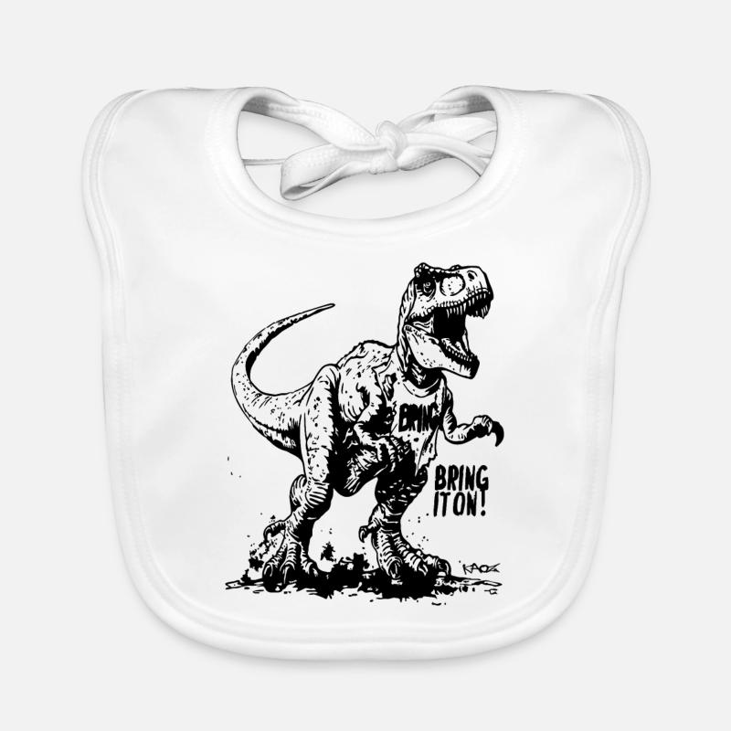Dino Dinosaur T-Rex: Bring es an! Baby Bio-Lätzchen