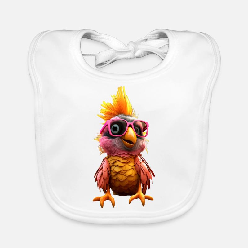Perroquet Ara Perruche Cacatoès Perroquet Perroquets mignons Bavoir bio Bébé