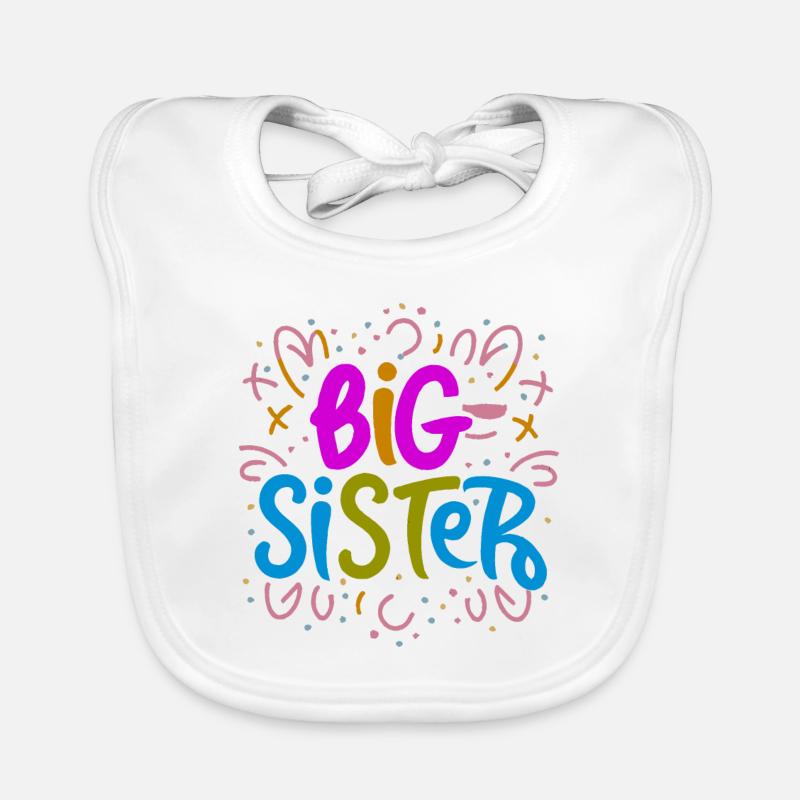 GROßE SCHWESTER Baby Bio-Lätzchen
