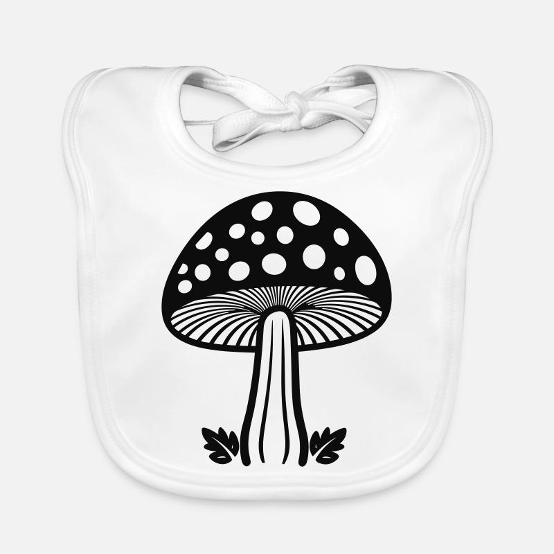 champignon Bavoir bio Bébé