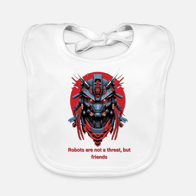 Red Robot Organic Baby Bibs
