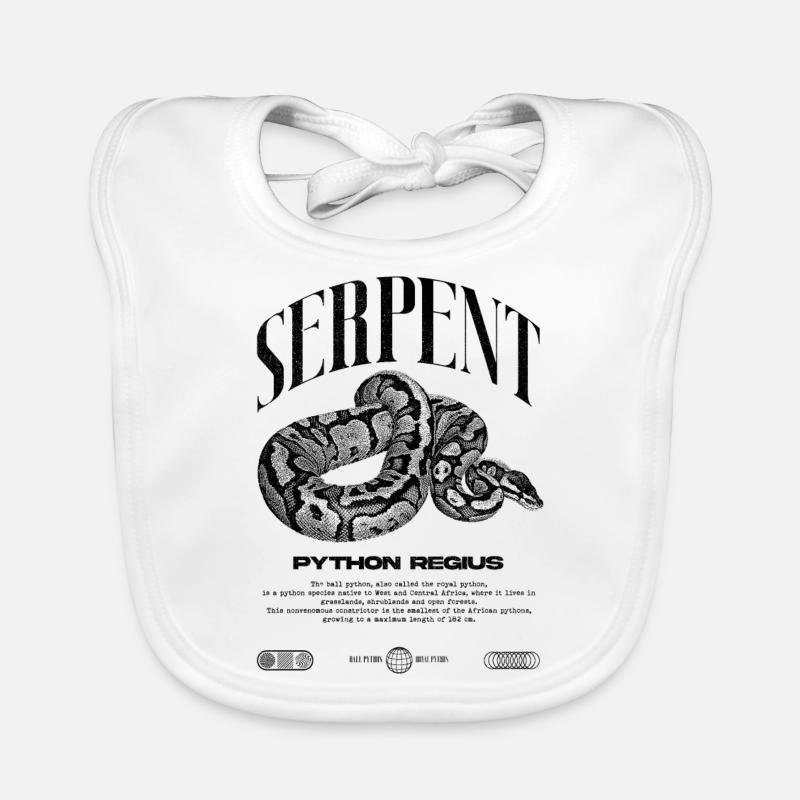 Ball Python Modern Reptile Keeper Streetwear Bavoir bio Bébé