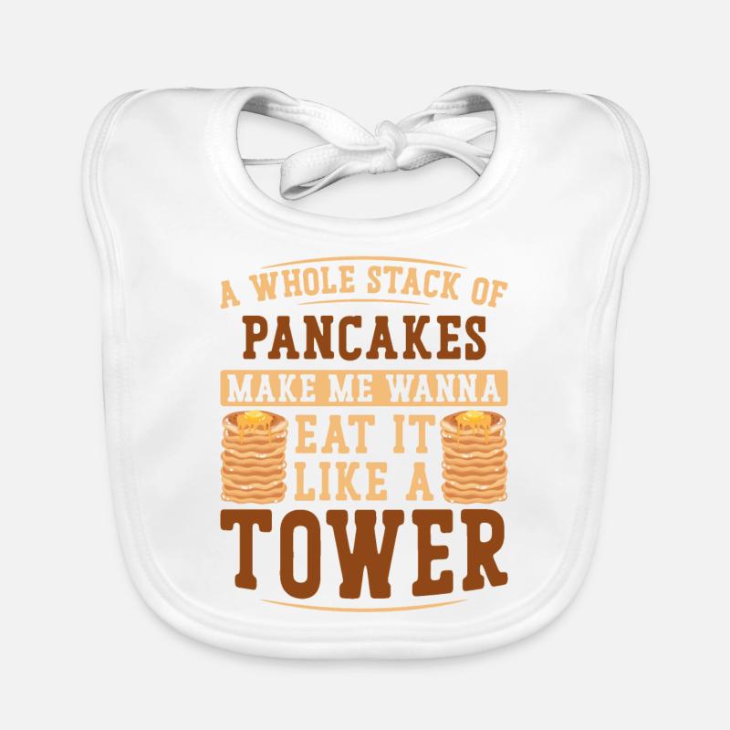 Pancake Lover Kids A Whole Stack Organic Baby Bibs