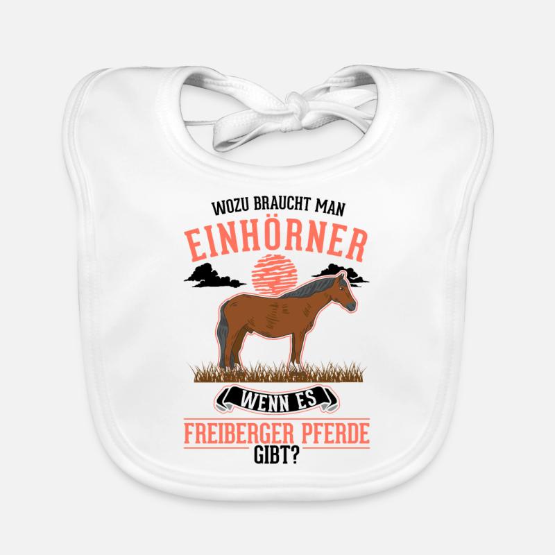Freiberger Pferd Einhorn Baby Bio-Lätzchen