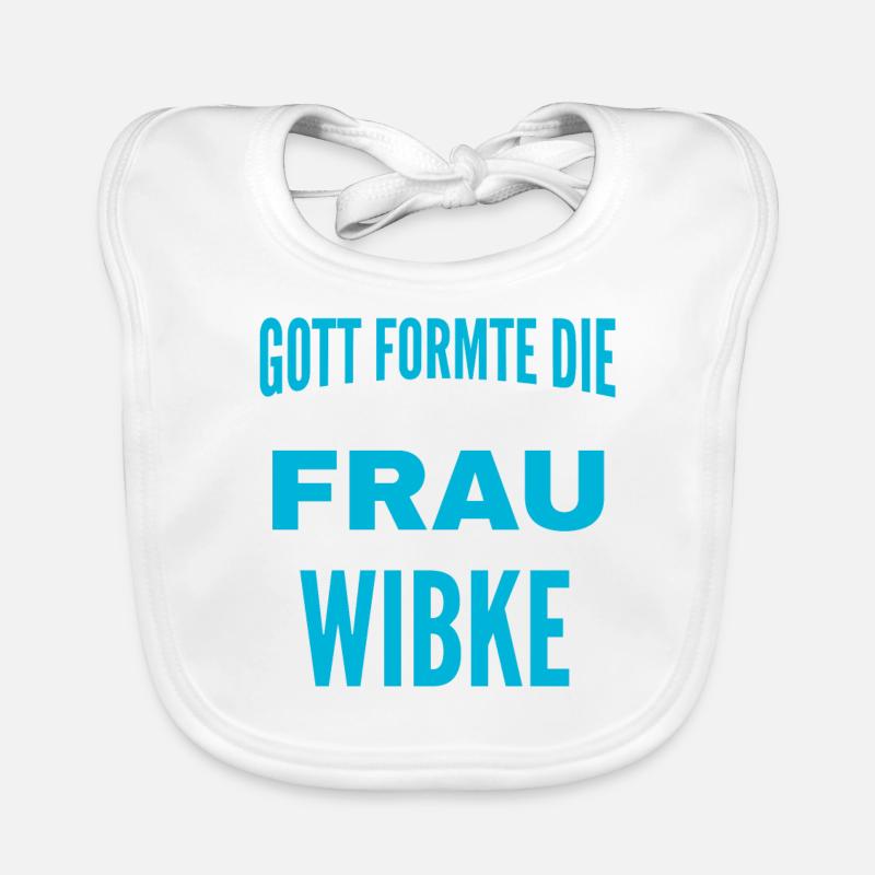 Conception du nom Wibke Bavoir bio Bébé