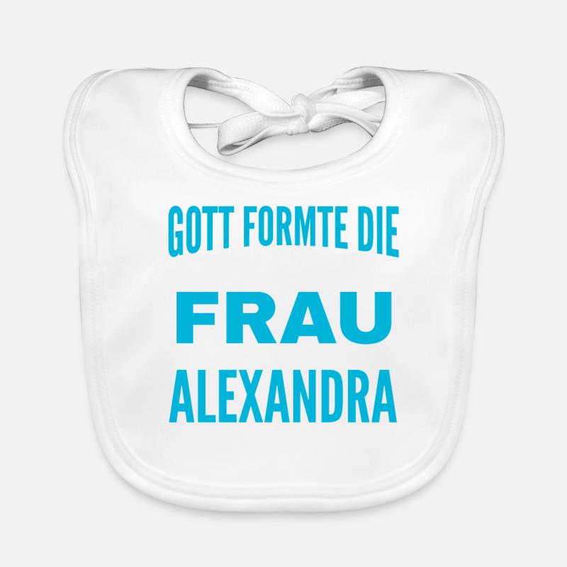 Alexandra Name Design Baby Bio-Lätzchen