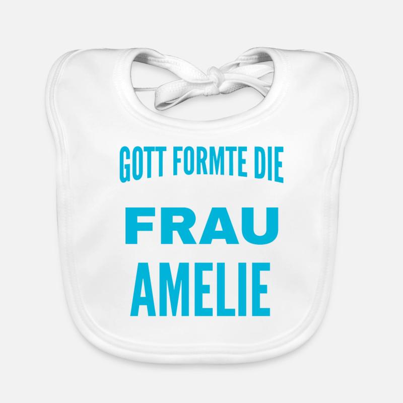 Amelie Name Design Baby Bio-Lätzchen