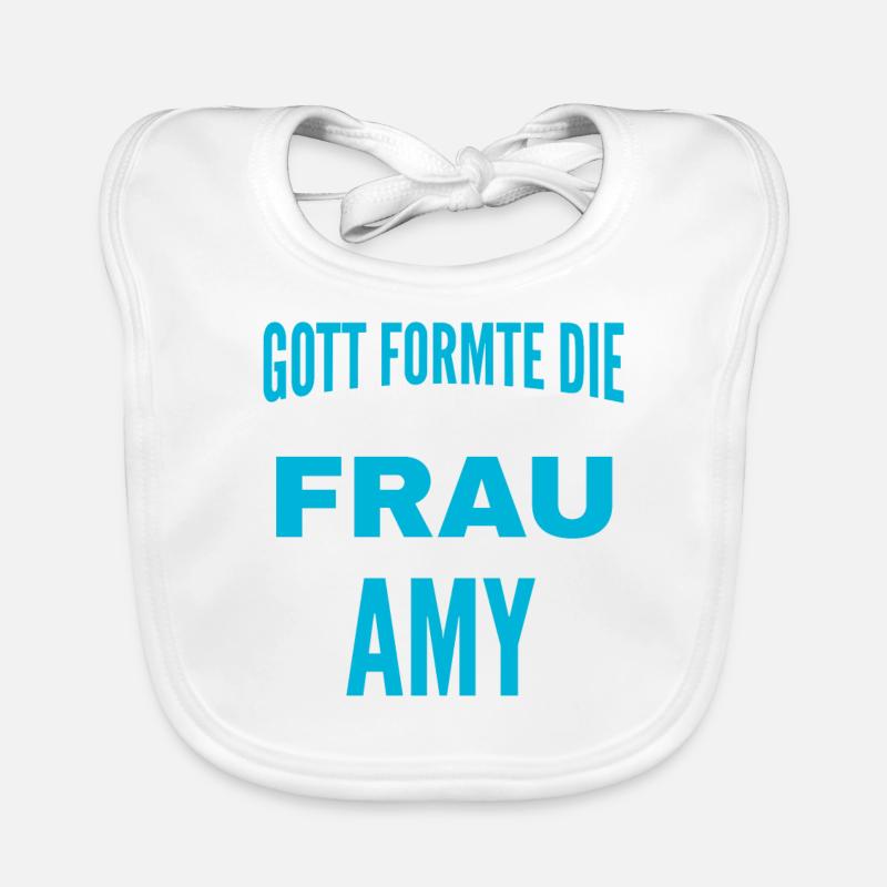 Amy Name Design Baby Bio-Lätzchen