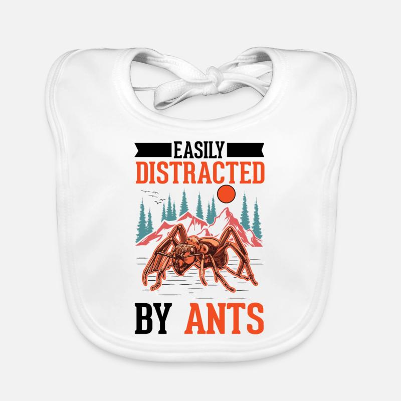 Ants, Ant Farm, Anthill, Fire Ants Organic Baby Bibs