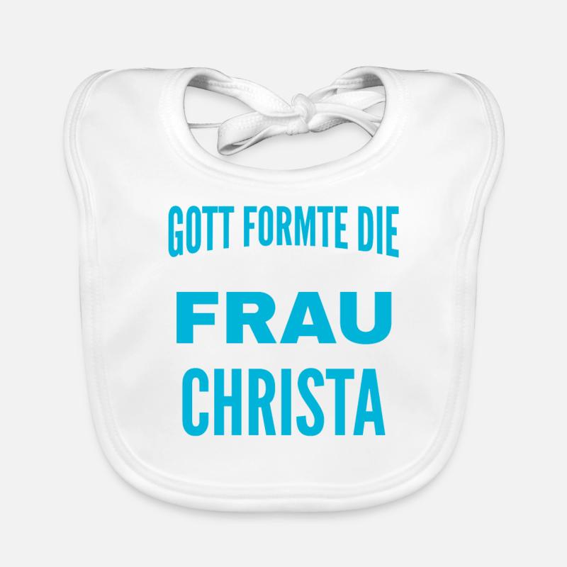 Christa Name Design Organic Baby Bibs