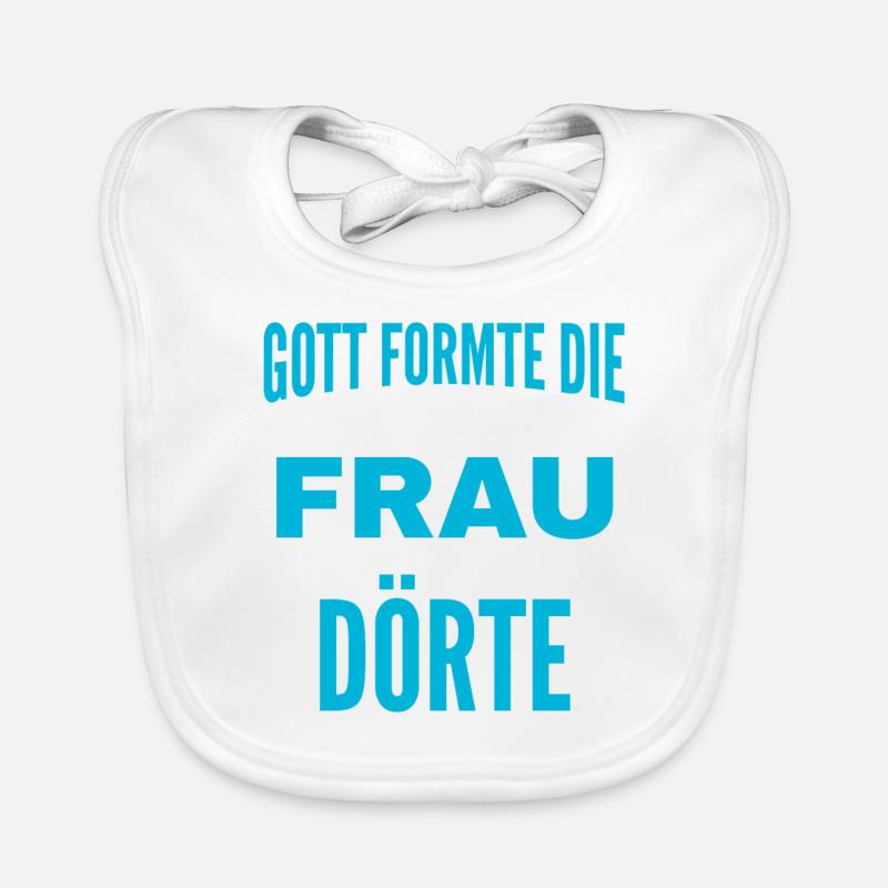 Dörte Name Design Baby Bio-Lätzchen