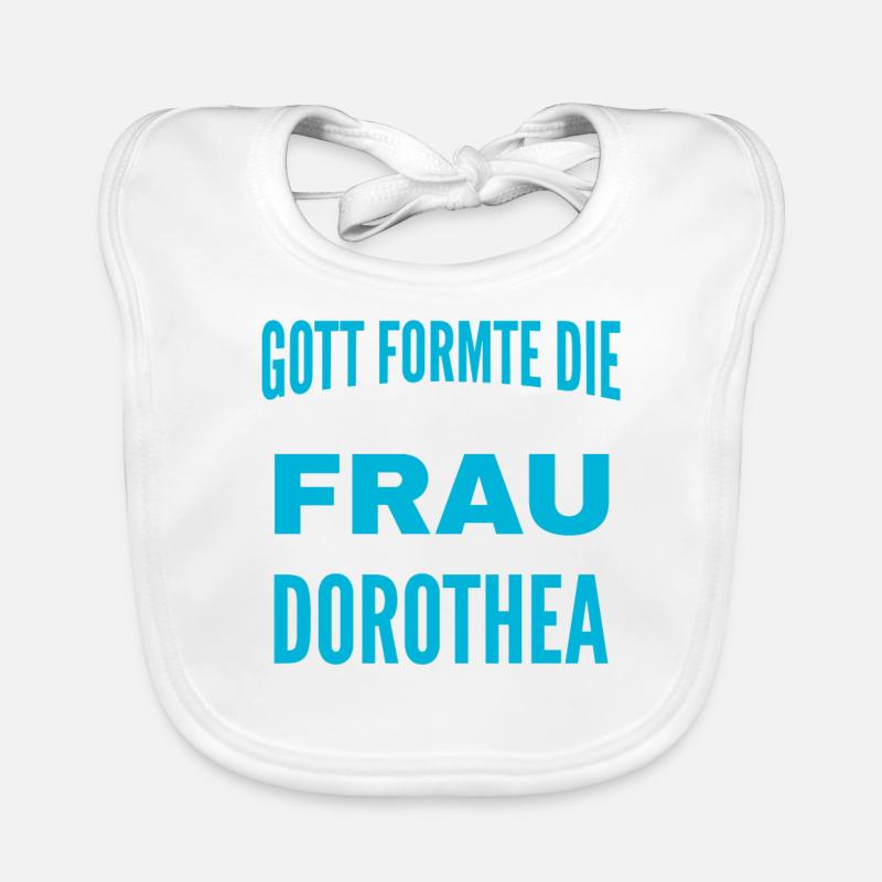 Dorothea Name Design Baby Bio-Lätzchen