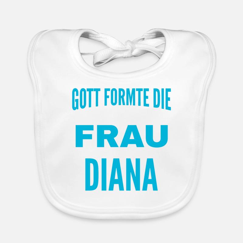 Conception du nom de Diana Bavoir bio Bébé